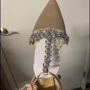 Champagne wedding flats